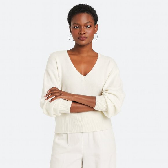 A New Day Women’s Cozy Knit Relaxed V-Neck Pullover Sweater Lightweight Size 1X - Picture 1 of 2